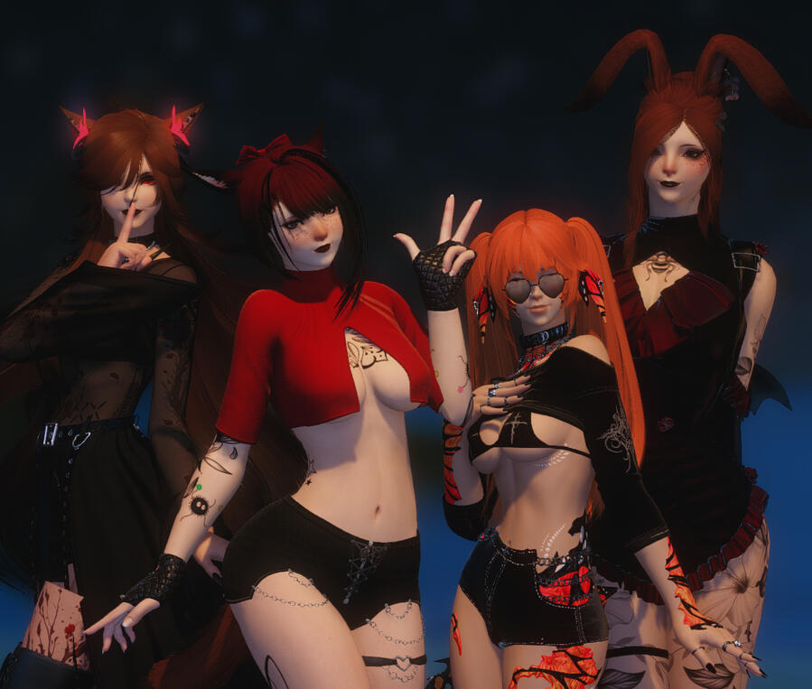 Rebecca and Bitara back to back